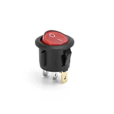 On Ff On Round Rocker Switch