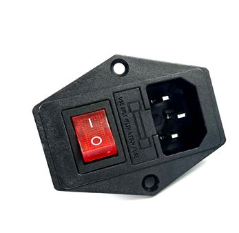 IEC320 C14 Electrical AC Socket 3 Pin