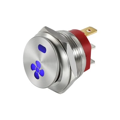 22MM Metal Rocker Switch 15A 24V With Fan Symbol