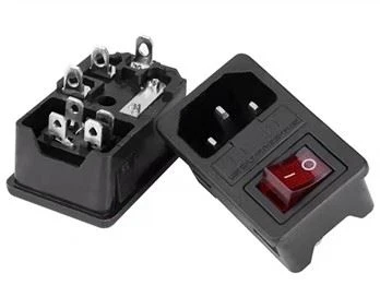 Rocker Switch Fused IEC320 C14 Inlet Power Socket