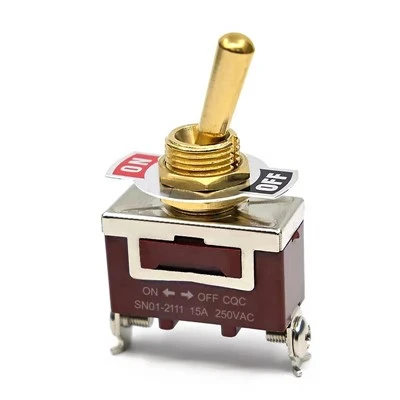 15A 250V Gold-plated On Off Toggle Switch SNO1-2111 With CE KC